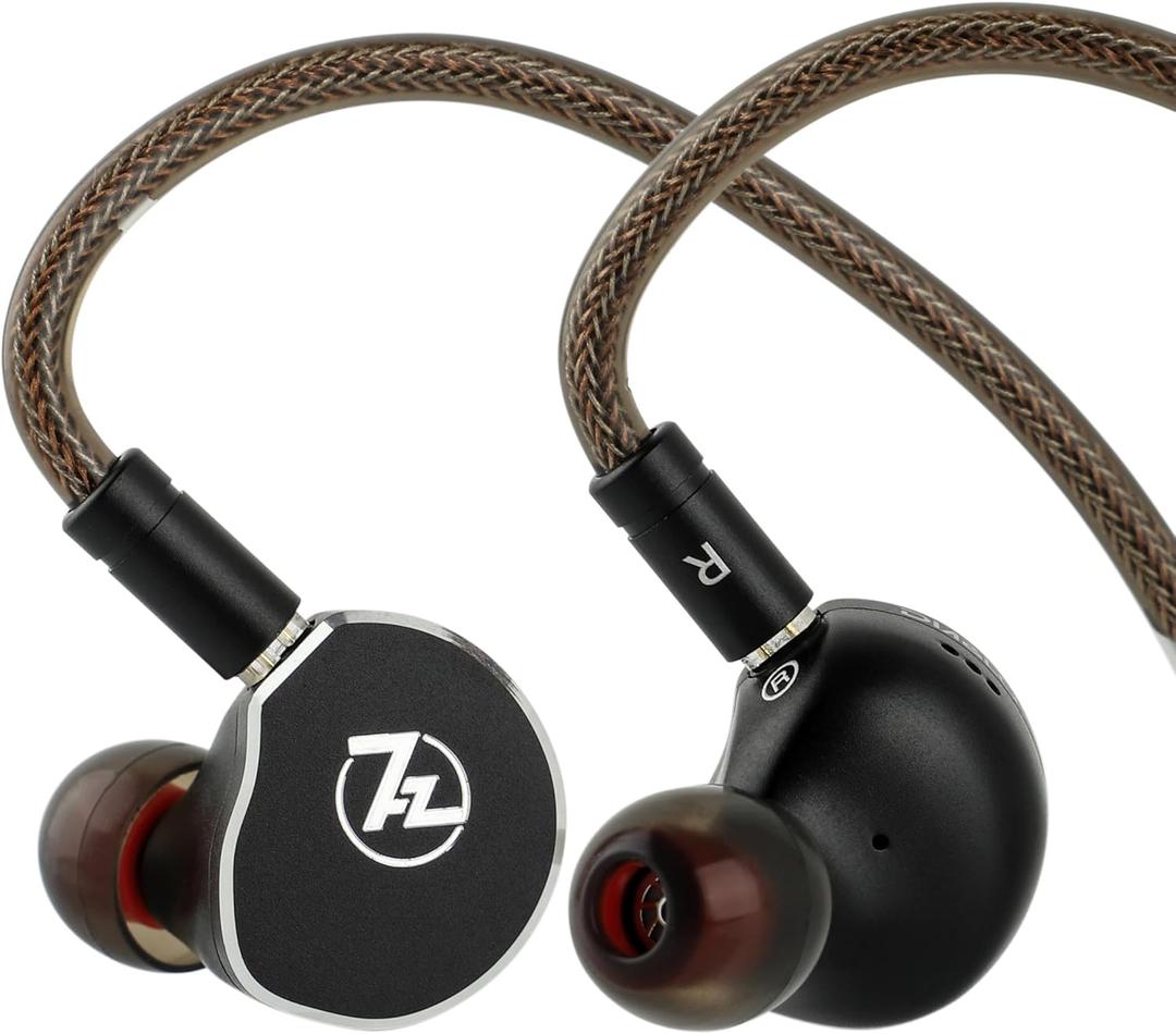 Linsoul 7Hz x Crinacle: Diablo/Divine in-Ear Monitors,14.5mm Planar Magnetic Driver IEM,HiFi Earbuds with Detachable 2 Pin Single Crystal Copper Cable,Earphone for Audiophiles(Diablo, Black)