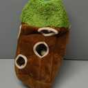 Hide and Seek Dog Puzzle Puppy Toys, Interactive Squeaky Plush, Stuffed Toys for Dogs (Sheep, Panda, Forest Animals) (Tree Hole Mix Large)