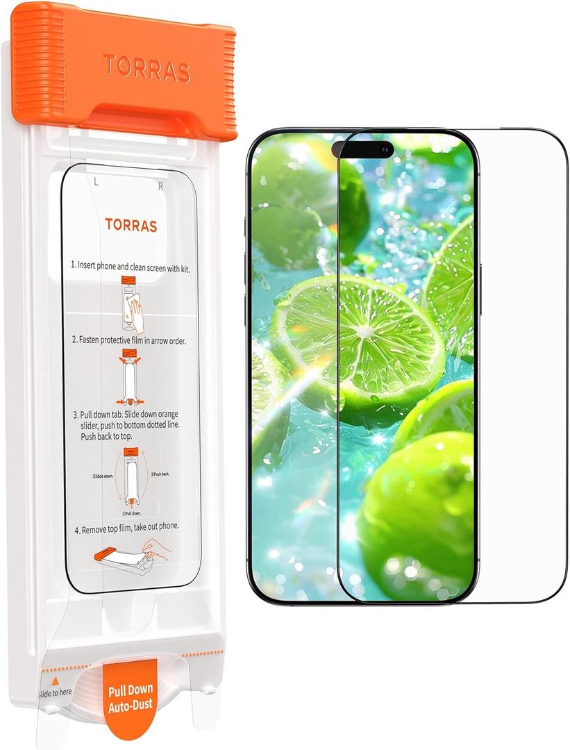 TORRAS OrigArmor Lite for iPhone 17 Pro Max Screen Protector [100% Anti Reflection  Anti Glare] Military-Grade Shatterproof 9H+ Tempered Glass Anti-Scratch Screen Protector 17 ProMax 6.9" 1-Pack