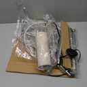 Arc Floor Lamp, Modern Floor Lamp for Living Room with Adjustable Head, Tall Pole Lamp with On/Off Pedal Switch, Over Couch Arched Tall Standing Light for Reading, Bedroom, Office (Silver)