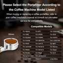 Mischief 58mm Bottomless Portafilter, 316 Stainless Steel, Fits E61 Group Heads, La Marzocco, Rocket, ECM, Synesso, VBM, Flat Base, Double Shot Basket, Walnut wood (Titanium Black, 58MM for E61)