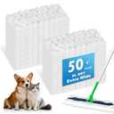 Bisenkud Extra Wide XL Dry Sweeping Cloths for Sweeper XL, 50 Count Pet Heavy Duty Unscented Refills