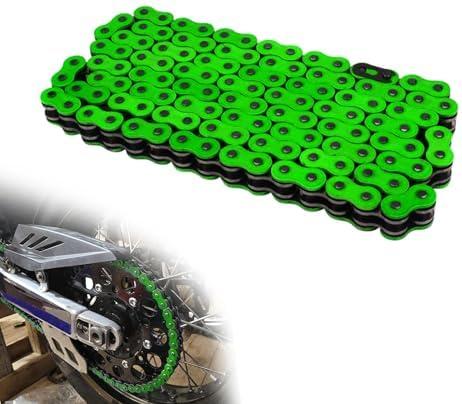 JFG RACING Dirt Bike Chain Universal 520 Drive Chain X Ring 120-Links,Green | Heavy duty racing chain,for CRF250R CRF250F CRF450X CRF250X XR250 CR125 CR250 CRF230,for most 520 standard sprocket