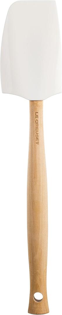 Le Creuset Silicone Craft Series Medium Spatula, 11 1/8" x 2 1/4", White