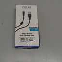 6 Foot Braided Nylon Micro Black Chrome USB Charge/Sync Cable
