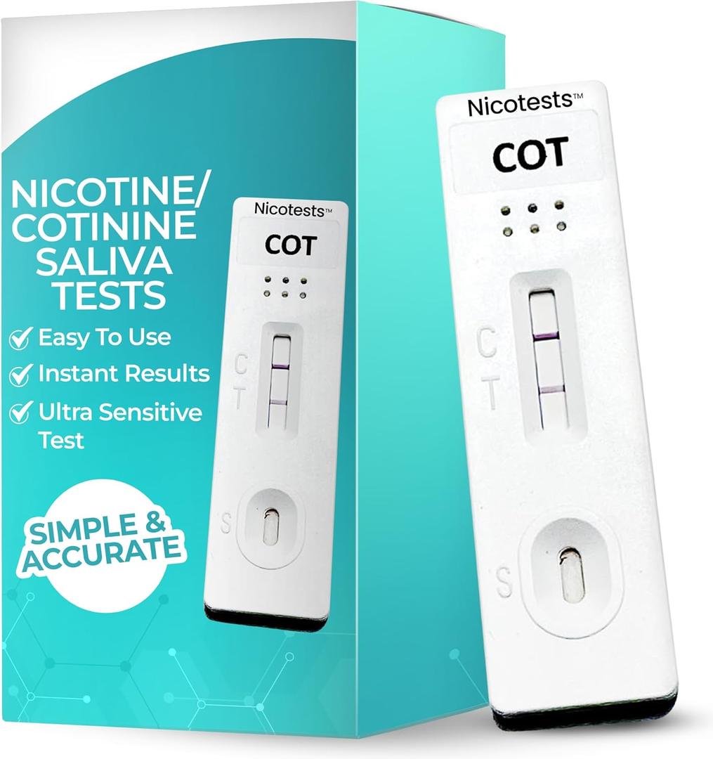 Saliva Nicotine 30 ng Test 5-Pack by NicoTests