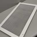 HVAC Premium 12'' x 22'' or 22'' x 12'' Cube Core Eggcrate Return Air Grille - Aluminum Rust Proof - HVAC Vent Duct Cover - White [Outer Dimensions: 14.75]