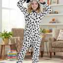 Kids Onesie Animal Costume Christmas Costumes Unisex One Piece Cosplay Suit for Boys and Girls (White)