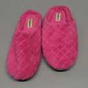 Dearfoams Women's Memory Foam Indoor House Slippers Leslie Terry Clog House Shoes with Wide Widths, Size 9-10