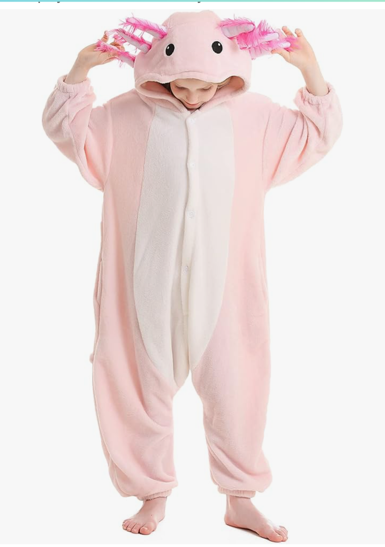 ATOZ Onesie for Kids, Animal Pajamas Halloween Cosplay Costume for Girls Boys,Size XL