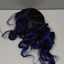 Colorful Bird Ombre Blue Lace Front Wigs Human Hair Body Wave 13x4 Skunk Stripe Royal Blue Lace Front Wigs 150% 1B/blue Ombre Highlight Wig Pre Plucked with Baby Hair 18 Inch