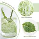 Waipfaru 21" Real Touch Hydrangea Artificial Flowers with Long Stem & Leaves, Full Latex Faux Hydrangea Flowers for Home Decor Party Floral Arrangements Wedding Bouquets Centerpieces, Green 3Pcs