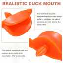 MECCANIXITY 30Pcs Plastic Duck Beak, 0.27 in Doll Safety Duck Mouth Beak Replacement Decor with Washers for DIY Craft Crochet Duckbills Doll Making