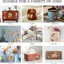 Joeyan Boho Flower Bouquets Rub On Transfers for Furniture and Crafts, 2 Large Flower Design Sheets 12''x18'', DIY Home Decal on Wood Glass Metal Canvas Porcelain Paper Plastic, Champagne Season