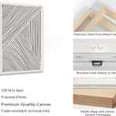 3 Pieces Minimalism Abstract Boho Lines Canvas Wall Art Modern Black and White Neutral Bohemia Geometric Pictures Wall Decor Posters Print Artwork for Living Room Bedroom Office Home Decoration