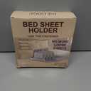 Bed Sheet Holders for Corners - Snap-Lock Sheet Lock for Fitted Sheets, Sheet Holders Keep Sheets Firm & Tight - Durable ABS Mattress Sheet Holder, Easy No-Lift Install, Fits 3"+ Mattresses (Set of 4)