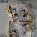 Stocking Hangers for Mantel,4 Pcs 2 in 1 Adjustable Fireplace Christmas Stocking Holder,No-Drill, Easy to Install Garland Hanger for Christmas Decorations,Fits 0.1-3.5Mantles (Gold, 4)