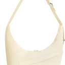 Crossbody Sling Bag for Women - Crescent Cross Body Hobo Bags Waterproof Travel Shoulder Tote HandBags (Beige)