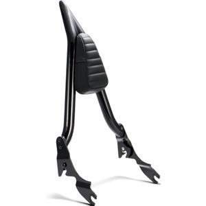 MoKitDora Touring Sissy Bar Passenger Detachable Backrest for 2009-2025 Harley Street Glide FLHX Road Glide FLTR Electra Glide FLHT Road King FLHR, Black