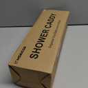 Adjustable Shower Caddy Hanging for Handheld Showerheads - Never Rust Shower Hanging Organizer, Upgraded Bathroom Shower Rack with Soap Basket, Hooks and Toothbrush Holder (Silver)