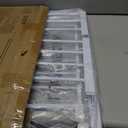 Mumeasy Baby Gate Extra Wide, 29.5"- 51.5" Pressure Mounted Dog Gate With Walk Through Door, Auto Close Pet Gate for Stairs,Doorways,House (White)