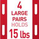 Command Picture Hanging Strips, 16 Pairs: 8-Medium, 8-Large Pairs, Easy to Open Packaging (White)