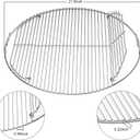 Hinged Cooking Grate for 22” Charcoal Grill, Round Charcoal Grate for Weber 7436, Grill Grate Replacement Part for Weber One-Touch, Smokey Mountain Cooker, 22" Kettle Charcoal Grill Parts with Handle