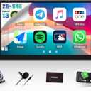 1G+32G Android 13 Car Stereo with Wireless CarPlay Android Auto for BMW 5 Series X5 E39 E53 M5 1996-2006, 9" Touchscreen Radio with Backup Camera GPS Navigation HiFi WiFi Bluetooth FM Audio Receivers