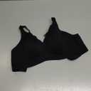 Vertvie Seamless Bras for Women No Underwire Wireless Push Up Bra Support Full Coverage Bralette Comfort Everyday Sports Bra (X-Large, Black Jacquard)