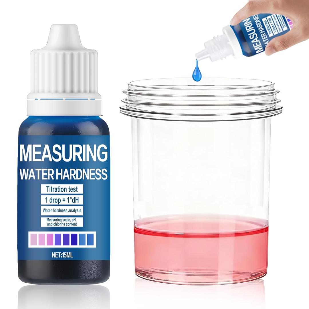 Hard Water Test Kit, Water Hardness Test Strips Water Test Rapid Detection Simple Operation Convenient to Carry Wide Range of Applications for Tap water Well water Swimming Pools Spas Aquariums