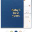 Lamare Baby First Year Book  Baby Memory Book for Girls & Boys - Baby Milestone Book from Pregnancy to Childhood  Cute Baby Book Keepsake Gift (Navy)