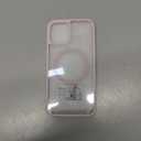 SUPFINE Magnetic for iPhone 12 Case,iPhone 12 Pro case, [Compatible with MagSafe][Clear Hard Back with Soft TPU Bumper][12FT Military Grade Drop Protection] Shockproof Phone Case,Clear Light Pink