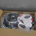 COZZIVITA MP22YA Electric Stove Burner Element Replacement Set & W10290350 W10290353 4 Pack Silver Drip Pans - Perfectly Fit Whirlpool Electric Range Stove Top