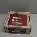 Gusto Nostro 8" Luxury Black Marble Decorative Bowl for Coffee Table - Elegant Decorative Fruit Bowl for Kitchen Counter - Heavy Stone Entryway Catch All for Keys, Potpourri Holder Centerpiece, Medium (Black and Gold)