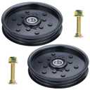2 Pack AUC16698 Idler Pulley Replaces AM106627, AM121602 for John Deere Z520 Z465 Z445 Z425 Z245 Z225 X500 X320 X300 STX38 LX280 LT180 LT166 LT155 LT150 GT235 F725 F525 345 325 265 Tractors, A12 2xAM106627