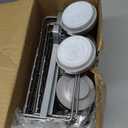 TAILI Corner-adaptive Suction Cup Shower Caddy 2 Pack, Stainless Steel Rustproof Corner Shower Shelves, Drill-Free Wall Mounted Baskets, Large Capacity, Removable Suction Cup Bathroom Organizer, Gray