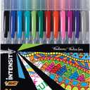 BIC Intensity Fineliner Marker Pen Set, Fine Point Pens (0.4 mm), Assorted Colors, 24-Count Pack, Markers for School