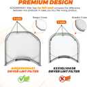 ADQ56656401 DLEX3700W DLE3400W DLE3500W Dryer Lint Filters replacement for LG kenmore by Beauicy-Positively reviewed for sturdiness with UPGRADED STAINLESS STEEL METAL SCREEN