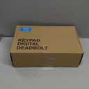 Veise Fingerprint Door Lock with 2 Lever Handles - Keyless Entry Door Lock, Electronic Keypad Deadbolt, Digital Smart Code & Front Handle Sets, Auto-Locking, Easy Installation, Matte Black