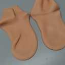 DLMDLM 2 Pairs Silicone Socks for Dry Cracked Feet, L Anti Slip Soft Moisturizing Socks Softening Feet, Ultra-high Stretch Pedicure Socks Foot Care After Pedicure