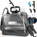 Battery Powered Sprayer 2 Gallon, Electric Weed Sprayer with 3 Adjustable Pressure Levels, 4 Nozzles & Extendable Wand, Rechargeable Garden Sprayer for Yard, Lawn, Plants & Fertilizer
