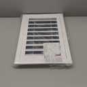 12"*18" Gable Vent,Aluminum Alloy Wall Vent Shed Vents,with Removable Strainer and 180 Degree Opening Angle.Ideal for Attic,Shed,Garage,Play House,Coop.[Inside Dimensions:9.5"w X 15"h]-White 1 Pack