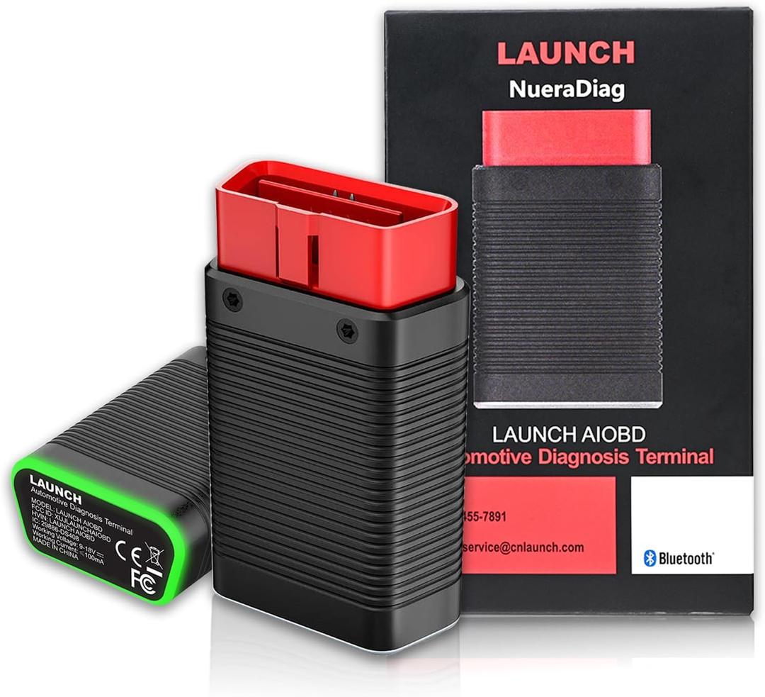 LAUNCH AIOBD Bluetooth OBD2 Scanner - Full System Diagnostics, AI Explains Faults Simply, Parts/Labor/Cost Estimates, Works with iPhone & Android