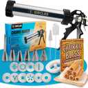 SIRCLES Churro Maker Machine Kit - Large & Durable Stainless Steel 14" Churro Gun with Hollow Churro Disc - Complete Churros Maker Set - Churreras para Churros - Maquina para Hacer Churros