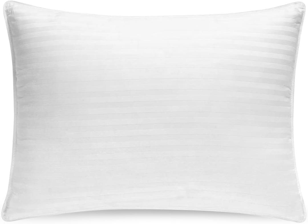 Maple Comfort Down and Feathers Pillows King Size - Premium Soft Pillow Authentic Canadian White Goose Down & Feather, w/ 100% Cotton Cover for Comfort Luxury Experience - Fluffy & Washable