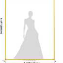 Asee'm 6.6FTx5.2FT Gold Wedding Arch Backdrop Stand Square Metal Rectangular Arch Frame for Ceremony Party Birthday Bridal Baby Shower Anniversary Arbor Balloon Decoration