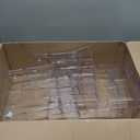 2 Pack Acrylic Brochure Holder 8.5 x 11, 2 Tier Brochure Display Stand with Removable Divider for 4 x 9 inches Trifold Pamphlets, acrylic flyer holder 8.5 x 11 Stands for Flyer, Pamphlet, Magazine