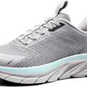 Men's Slip On Walking Shoes Running Comfortable Tennis Breathable Non Slip Athletic Gym Workout Cross Training Fashion Sneakers (9, Grey)