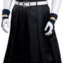 PBNEADOAXLE Anime Mens Cosplay Costume Anime Outfit Uniform Adult Halloween (Large, Black)
