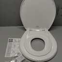 Little2Big Toilet Seat with Built-In Potty Training Seat, Slow Close, Durable Plastic, Made in USA, ROUND, White